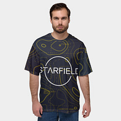 Футболка оверсайз мужская Starfield марс dark, цвет: 3D-принт — фото 2