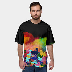 Футболка оверсайз мужская Приведения из дыма, цвет: 3D-принт — фото 2