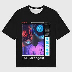 Футболка оверсайз мужская Сатору Годжо сильнейший, цвет: 3D-принт