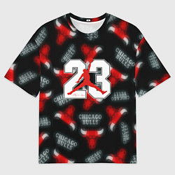 Футболка оверсайз мужская Basketball jordan logo, цвет: 3D-принт