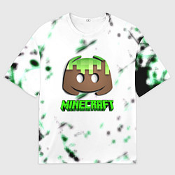 Футболка оверсайз мужская Minecraft online pc, цвет: 3D-принт