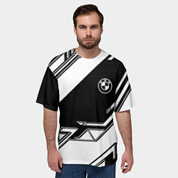 Футболка оверсайз мужская Bmw sport geometry, цвет: 3D-принт — фото 2