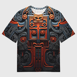 Футболка оверсайз мужская Арт в этническом стиле, цвет: 3D-принт