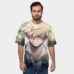 Футболка оверсайз мужская Моя геройская академия Кацуки Бакуго, цвет: 3D-принт — фото 2