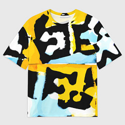 Футболка оверсайз мужская Абстрактная композиция, цвет: 3D-принт