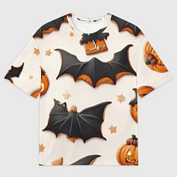 Футболка оверсайз мужская Сладкий хеллоуин, цвет: 3D-принт