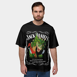 Футболка оверсайз мужская Джек Дэниэлс - 2024, цвет: 3D-принт — фото 2
