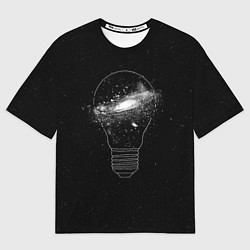 Футболка оверсайз мужская Галактика в лампе, цвет: 3D-принт