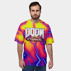 Футболка оверсайз мужская Doom eternal srotm shadow, цвет: 3D-принт — фото 2