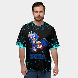 Футболка оверсайз мужская Sonic sega game, цвет: 3D-принт — фото 2
