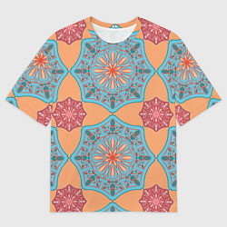 Мужская футболка оверсайз Ажурный орнамент