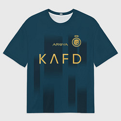 Футболка оверсайз мужская Садио Мане Аль Наср форма 23-24 гостевая, цвет: 3D-принт