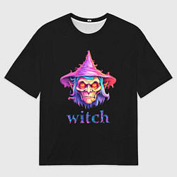 Футболка оверсайз мужская Cartoon witch, цвет: 3D-принт