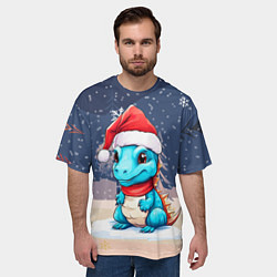 Футболка оверсайз мужская Дракон здоровья, цвет: 3D-принт — фото 2