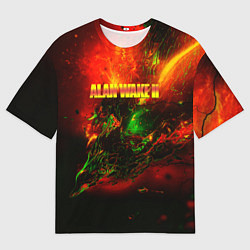 Футболка оверсайз мужская Alan Wake 2 remedy game, цвет: 3D-принт
