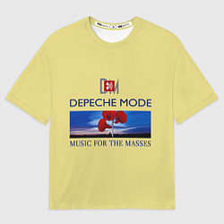 Футболка оверсайз мужская Depeche Mode - Music For The Masses title, цвет: 3D-принт