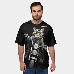 Футболка оверсайз мужская Мотокот, цвет: 3D-принт — фото 2