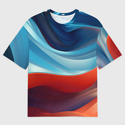 Футболка оверсайз мужская Абстракция в контрасте, цвет: 3D-принт