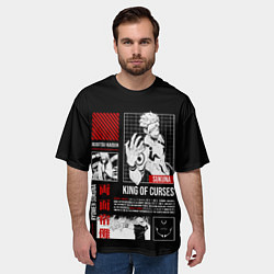 Футболка оверсайз мужская Суккуна - Король проклятий, цвет: 3D-принт — фото 2