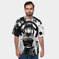 Футболка оверсайз мужская Маки из клана Зенин - manga, цвет: 3D-принт — фото 2