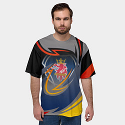 Футболка оверсайз мужская Scania логотип, цвет: 3D-принт — фото 2