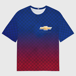 Футболка оверсайз мужская Chevrolet carbon gradient, цвет: 3D-принт