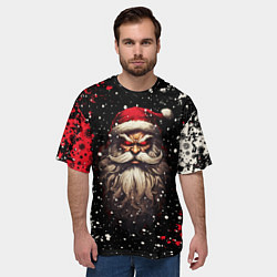 Футболка оверсайз мужская Evil Santa Claus, цвет: 3D-принт — фото 2
