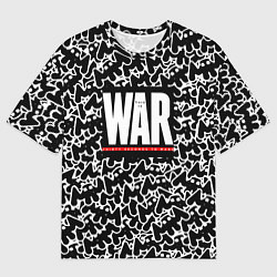 Футболка оверсайз мужская Marshmello x 30 second to mars, цвет: 3D-принт