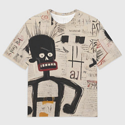 Футболка оверсайз мужская Рисунок человека на бумаге, цвет: 3D-принт