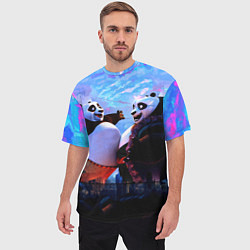 Футболка оверсайз мужская Кунг-фу Панда Friend, цвет: 3D-принт — фото 2