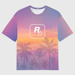 Футболка оверсайз мужская GTA 6 - first art, цвет: 3D-принт