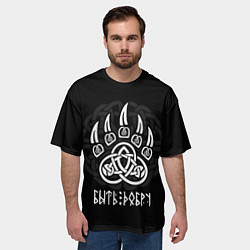 Футболка оверсайз мужская Печать велеса - быть добру, цвет: 3D-принт — фото 2