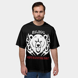 Футболка оверсайз мужская Велес - добро всегда побеждает, цвет: 3D-принт — фото 2