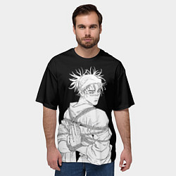 Футболка оверсайз мужская Чосо в шибари - Магическая битва, цвет: 3D-принт — фото 2