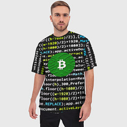 Футболка оверсайз мужская Bitcoin сатоши, цвет: 3D-принт — фото 2