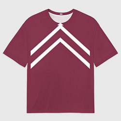 Футболка оверсайз мужская Бордовая кофта костюм Марата - слово пацана сериал, цвет: 3D-принт