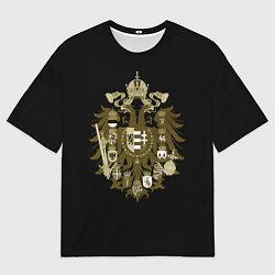 Футболка оверсайз мужская Герб РФ старославянский, цвет: 3D-принт