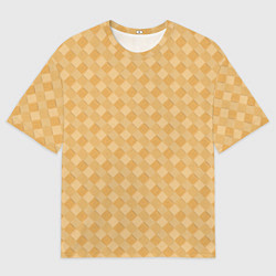 Футболка оверсайз мужская Текстура лаптевого плетения, цвет: 3D-принт