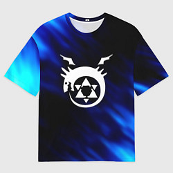 Футболка оверсайз мужская Fullmetal Alchemist soul, цвет: 3D-принт