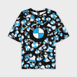 Футболка оверсайз мужская BMW sportlogo, цвет: 3D-принт