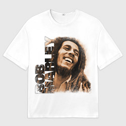Футболка оверсайз мужская Музыкант Боб Марли арт, цвет: 3D-принт