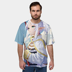 Футболка оверсайз мужская Sousou no Frieren stand, цвет: 3D-принт — фото 2