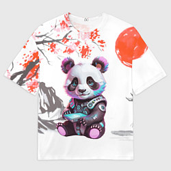 Футболка оверсайз мужская Funny panda - China, цвет: 3D-принт