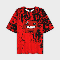 Футболка оверсайз мужская Super Meat Boy краски, цвет: 3D-принт