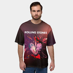 Футболка оверсайз мужская Hackney diamonds - Rolling Stones, цвет: 3D-принт — фото 2