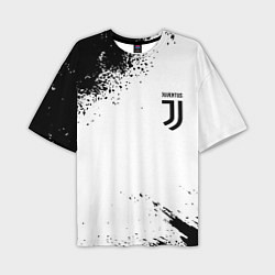 Футболка оверсайз мужская Juventus sport color black, цвет: 3D-принт