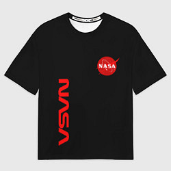 Футболка оверсайз мужская NASA космос, цвет: 3D-принт