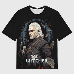 Футболка оверсайз мужская Ведьмак иллюстрация, цвет: 3D-принт