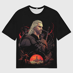 Футболка оверсайз мужская Ведьмак Геральт из Ривии, цвет: 3D-принт