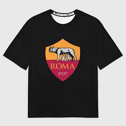 Футболка оверсайз мужская Roma fc club sport, цвет: 3D-принт